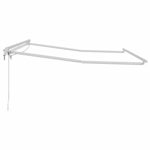  Napernyő keret LED -es lámpákkal Fehér 350 x 250 cm Alumínium