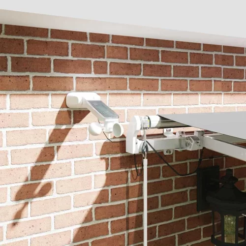  Napernyő keret LED -es lámpákkal Fehér 400 × 350 cm Alumínium