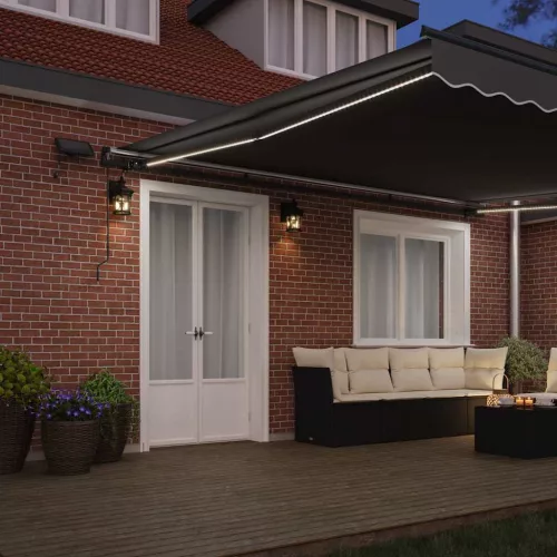  Napernyő keret Antracit 500 × 350 cm Alumínium