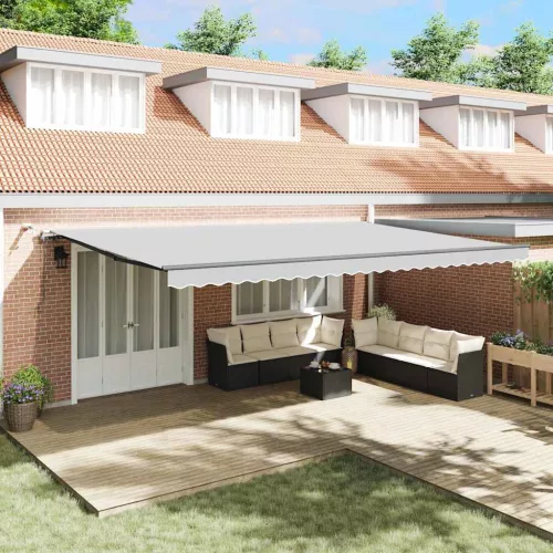 Napernyő tartalmaz Kézi Antracit 6 × 3,5 m Fém