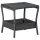  sötétszürke polyrattan kerti asztal 45 x 45 x 46,5 cm 
