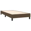  barna szövet rugós és LED-es ágy matraccal 90x190 cm