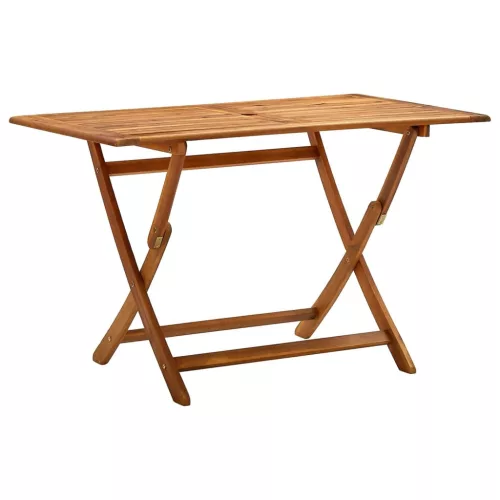  tömör akácfa összecsukható kerti asztal 120 x 70 x 75 cm
