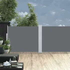    antracitszürke kihúzható oldalsó terasz-napellenző 140 x 1200 cm