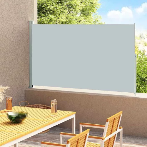  szürke behúzható oldalsó terasznapellenző 220 x 300 cm