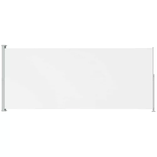  krémszínű behúzható oldalsó terasznapellenző 180 x 500 cm