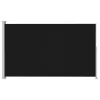  fekete behúzható oldalsó terasznapellenző 200 x 300 cm