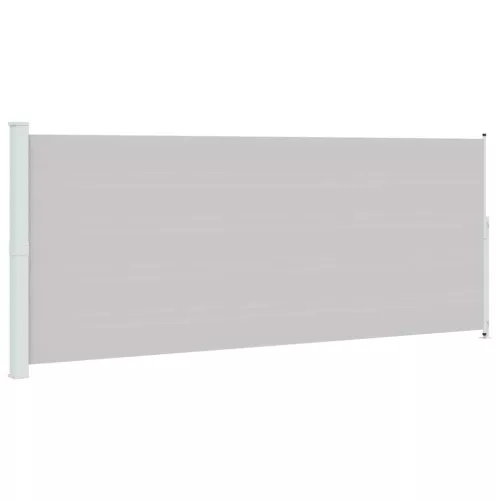  szürke behúzható oldalsó terasznapellenző 200 x 500 cm