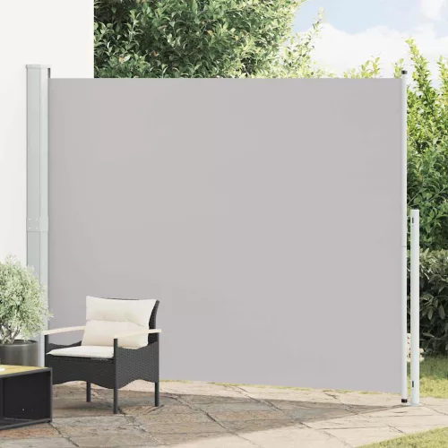  szürke behúzható oldalsó terasznapellenző 220 x 300 cm
