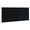  fekete behúzható oldalsó terasznapellenző 220 x 500 cm