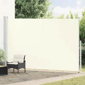   krémszínű behúzható oldalsó terasznapellenző 220 x 500 cm
