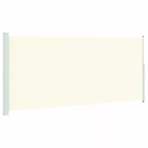  krémszínű behúzható oldalsó terasznapellenző 220 x 500 cm