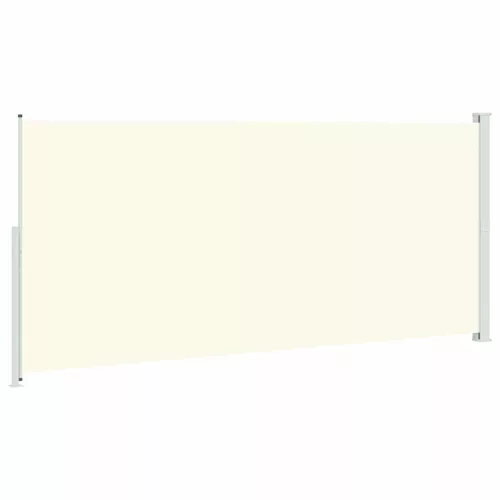  krémszínű behúzható oldalsó terasznapellenző 220 x 500 cm
