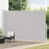  szürke behúzható oldalsó terasznapellenző 220 x 500 cm