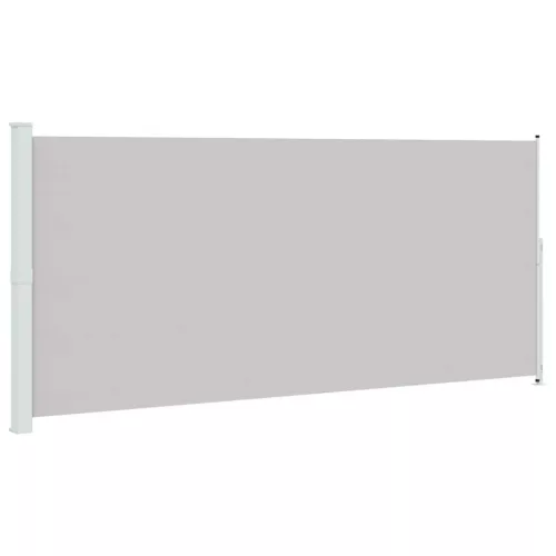  szürke behúzható oldalsó terasznapellenző 220 x 500 cm