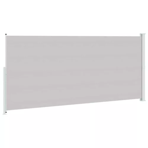  szürke behúzható oldalsó terasznapellenző 220 x 500 cm