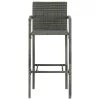  2 db szürke polyrattan bárszék