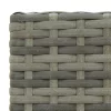  2 db szürke polyrattan bárszék