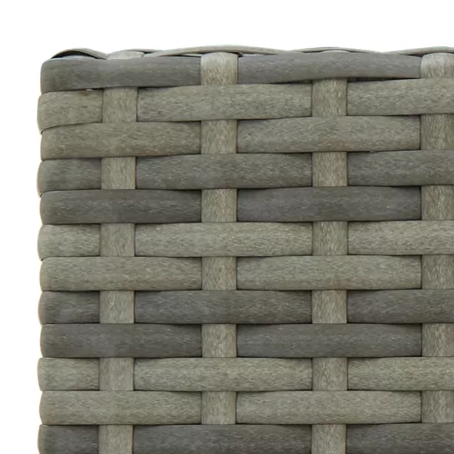  2 db szürke polyrattan bárszék