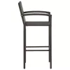  4 db barna polyrattan bárszék