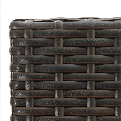  4 db barna polyrattan bárszék