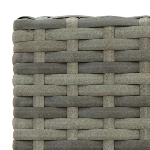  4 db szürke polyrattan bárszék