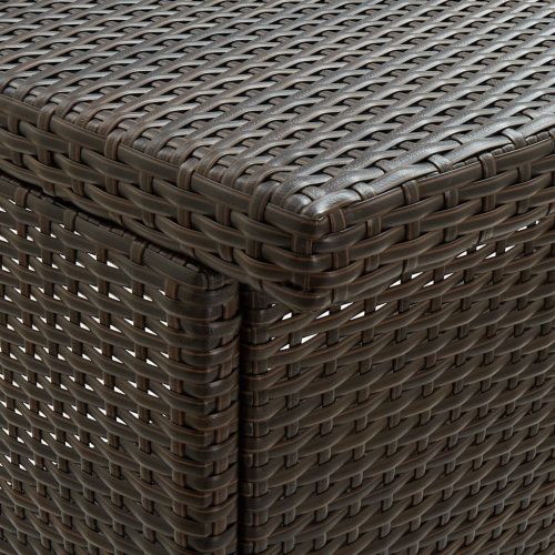  3 darabos barna polyrattan bárszett