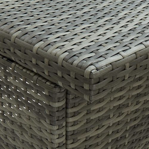  3 részes szürke polyrattan bárszett