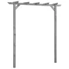  szürke impregnált fenyőfa kerti pergola 200 x 40 x 205 cm