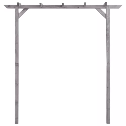  szürke impregnált fenyőfa kerti pergola 200 x 40 x 205 cm