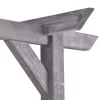  szürke impregnált fenyőfa kerti pergola 200 x 40 x 205 cm