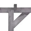  szürke impregnált fenyőfa kerti pergola 200 x 40 x 205 cm