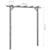 szürke impregnált fenyőfa kerti pergola 200 x 40 x 205 cm