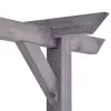  szürke impregnált fenyőfa kerti pergola 400 x 40 x 205 cm