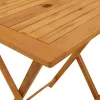  összecsukható tömör akácfa kerti asztal 60 x 60 x 75 cm