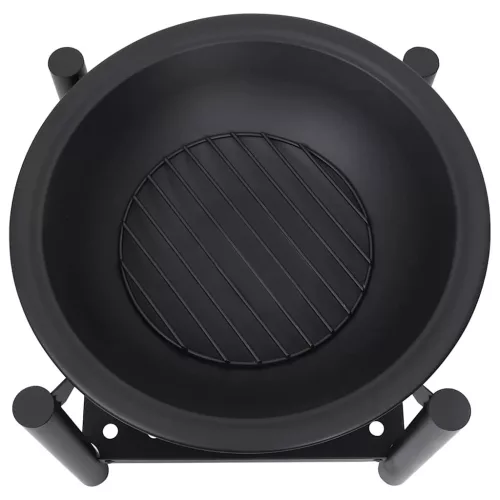  acél tűztál piszkavassal 54 x 54 x 55 cm