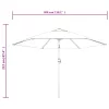  bordó kültéri napernyő fém rúddal 300 cm