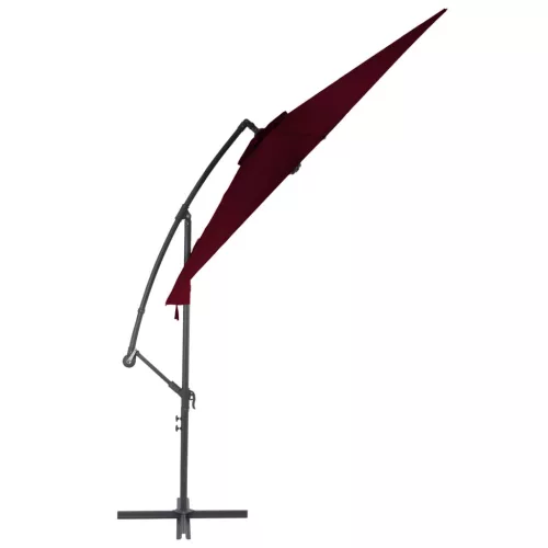  bordó konzolos napernyő alumíniumrúddal 300 cm