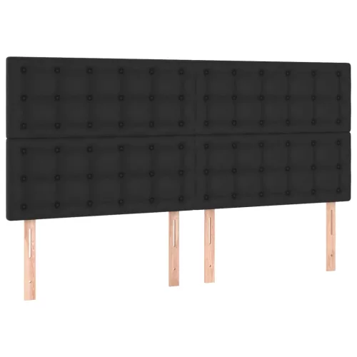  fehér műbőr rugós ágy matraccal 200 x 200 cm
