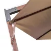  tópszínű tömör fenyőfa függő napernyő rúddal 3,5 x 2,9 m