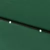  zöld napernyő LED-ekkel és acél rúddal 2 x 3 m