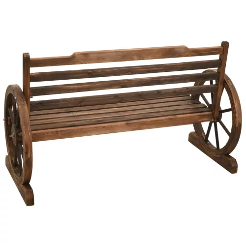  tömör fenyőfa kerti pad 112 cm