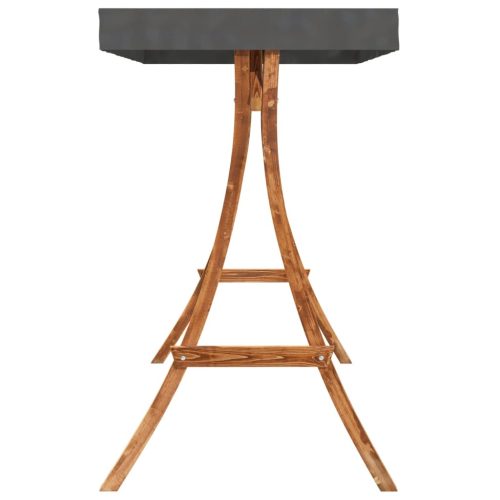  tík bevonatú hajlított fa hintaváz antracitszürke tetővel