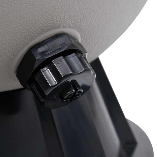  oldalra szerelhető szürke medence-homokszűrő 6-állású szeleppel