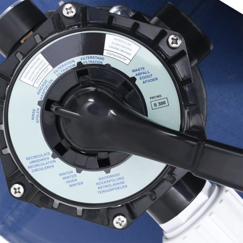  kék-fekete homokszűrő 7-állású szeleppel, 1000 W-os szivattyúval