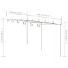  antik barna vas kerti pergola 6 x 3 x 2,5 m 