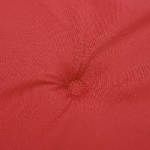  6 db piros szövet kerti magas háttámlájú székpárna 120x50x3 cm