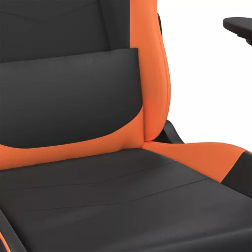  fekete és narancssárga műbőr játékszék