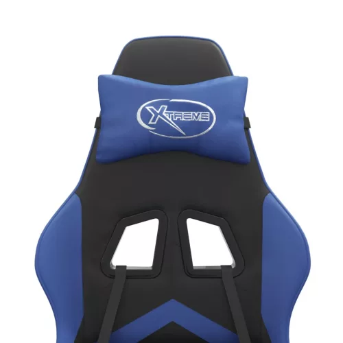  fekete és kék műbőr játékszék