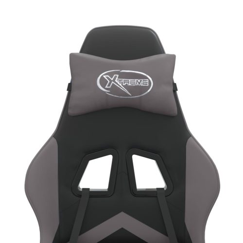  fekete és szürke műbőr játékszék